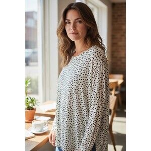 CROFT AND BARROW WOMENS 2XL LONG SLEEVE CLASSIC TEE